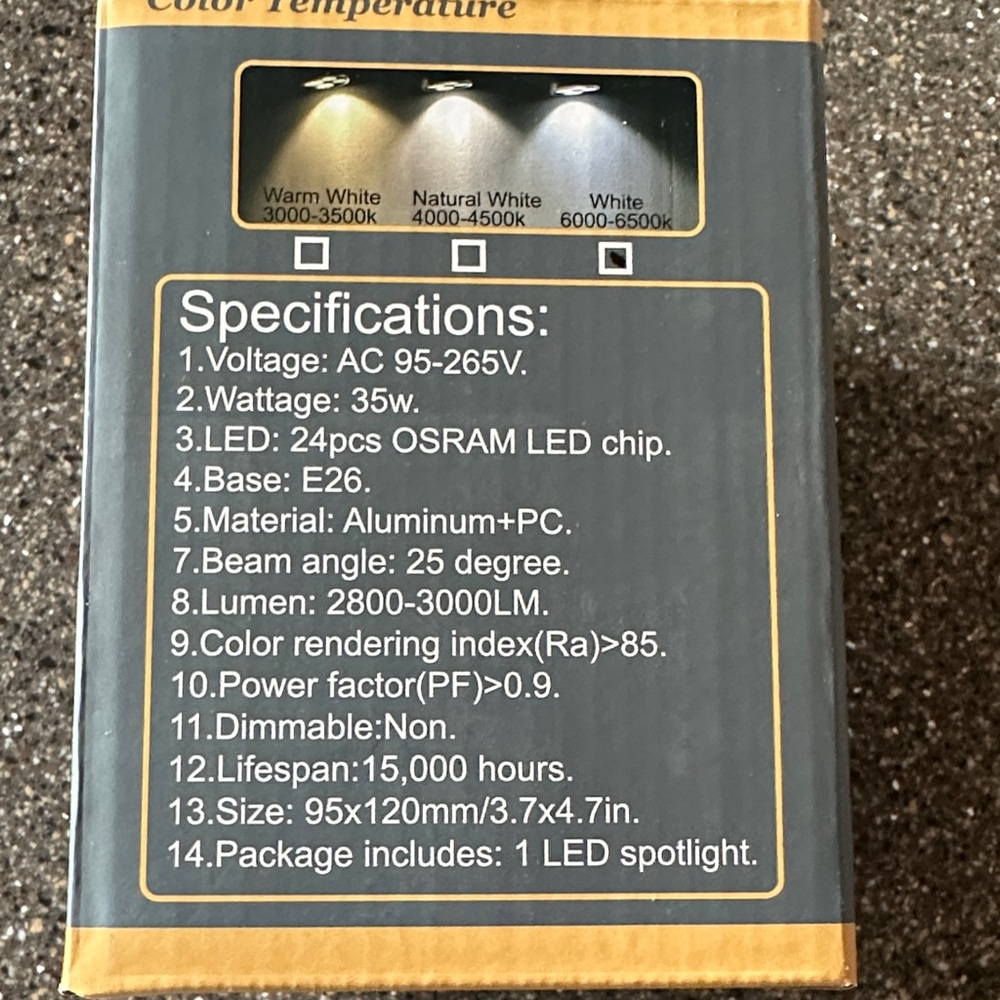 Silver LED Spotlight Bulb - Picture 2 of 12